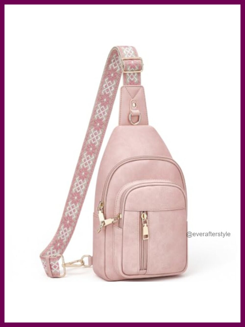 Faux Leather Anti Theft Crossbody Sling Bag RFID Travel Purse
